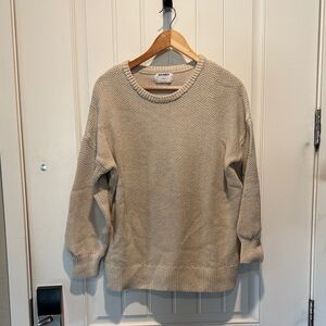 Old Navy Beige Crew Neck Sweater